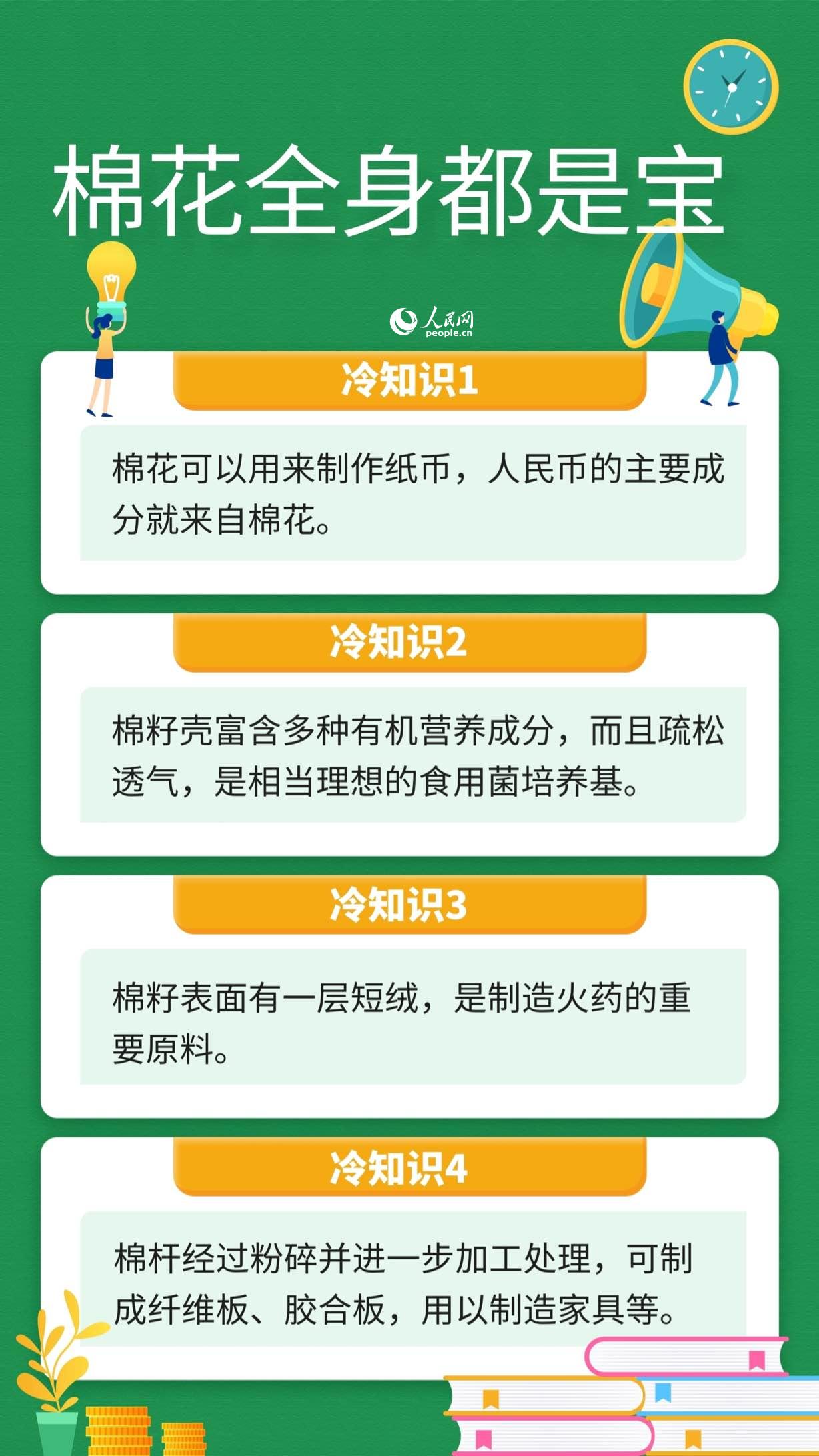 leyu乐鱼人民币的原料是棉花、棉杆可做家具……这些关于棉花的冷知识你知道吗？(图1)